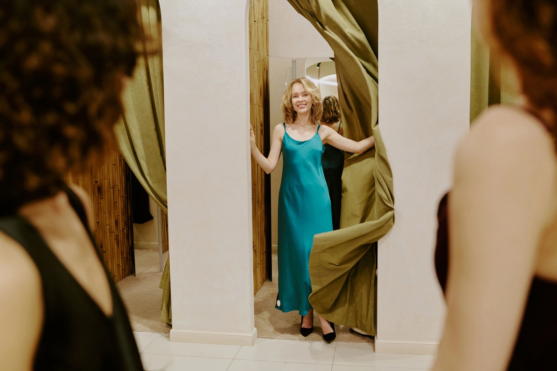 Guests preparing for an elegant celebration